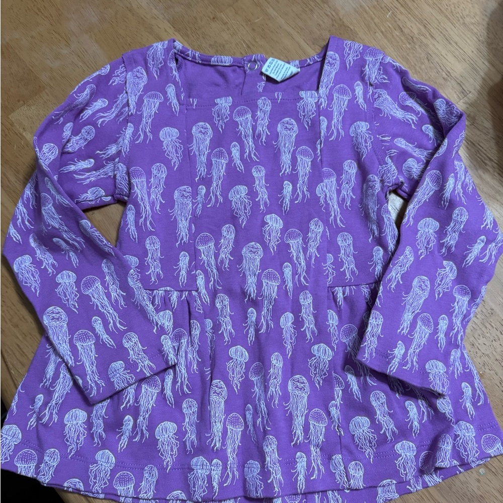 Kate Quinn Purple Jellyfish Long Sleeve Tee